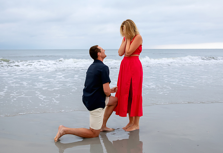 Surprise Proposal on the Beach